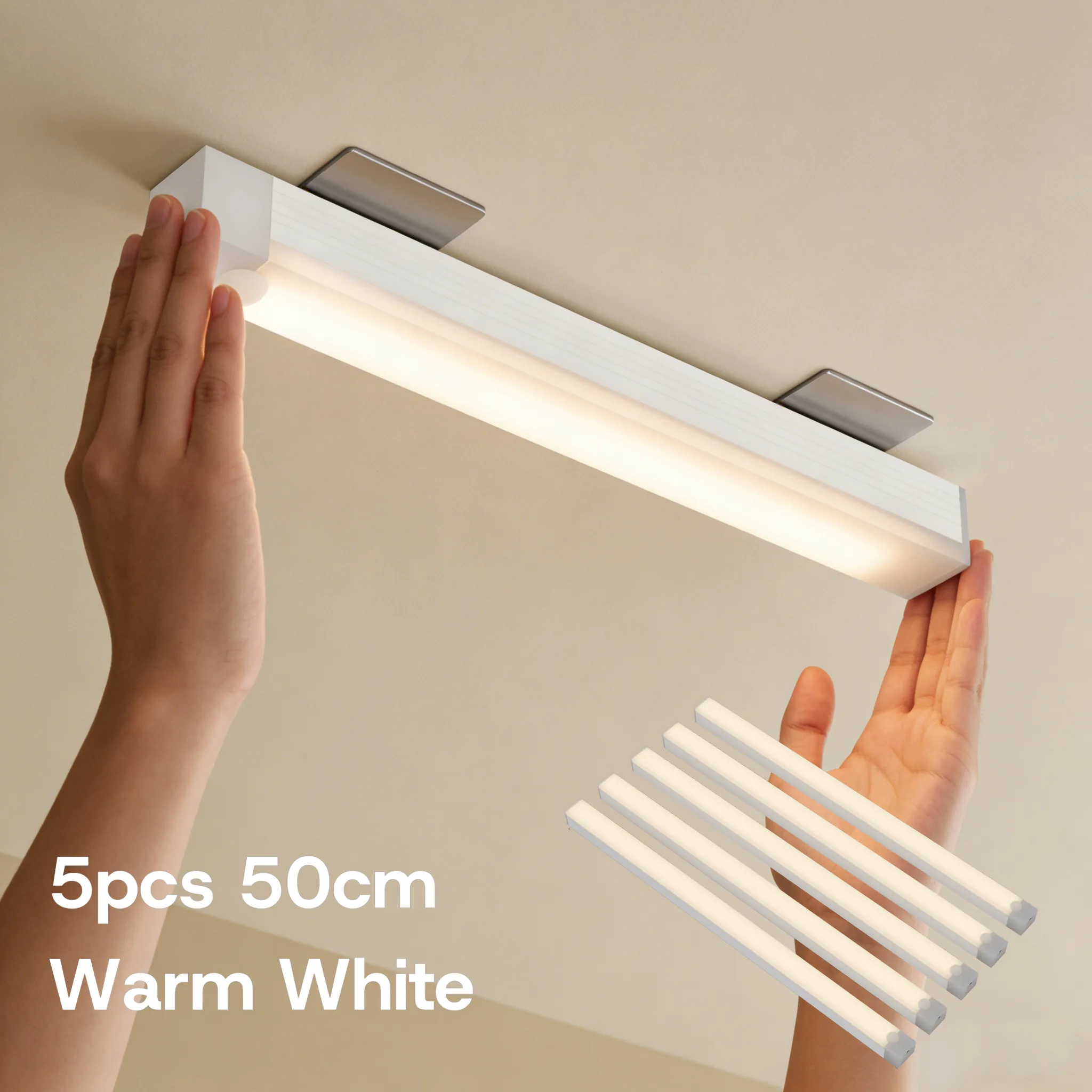 Light bar 50 cm warm white 5-pack, studio shot